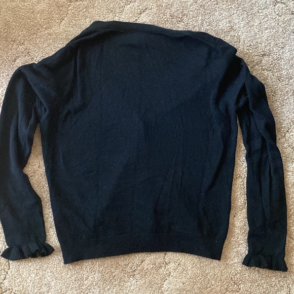 Banana Republic Italian Superloft Ruffle Cuff Cardigan- M - Picture 5 of 6